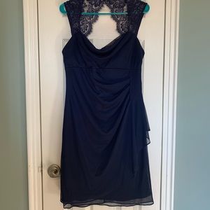 Navy Blue Formal Cocktail Dress